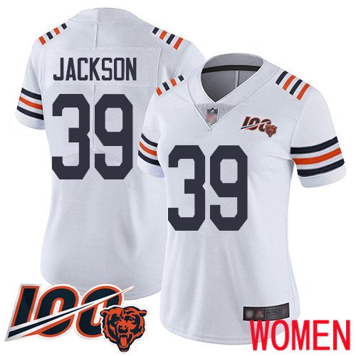 Chicago Bears Limited White Women Eddie Jackson Jersey NFL Football #39 100th Season